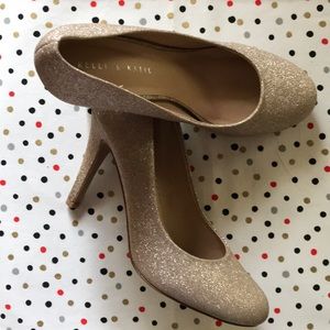 Champagne Sparkle Heels.